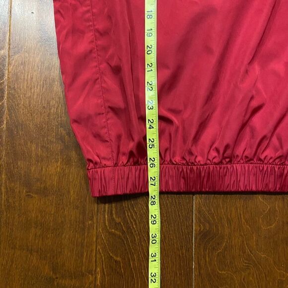 FootJoy V-Neck Red Black Golf Windbreaker Short Sleeve Men's Size Medium - Picture 10 of 10